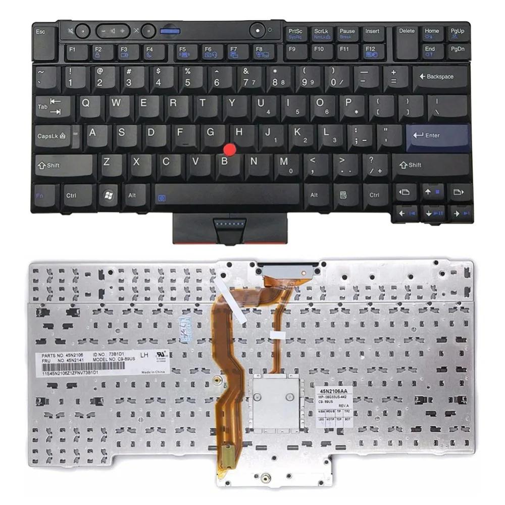 Новая английская клавиатура для Lenovo Thinkpad T410 T420 X220 T510 T510i T520 T520i W510 W520 T400S T410I T420I X220i