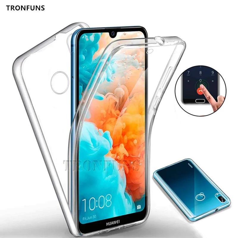 Двойной Мягкий силиконовый чехол для Huawei P30 P20 Lite P Smart Plus Y9 Y7 Y6 Pro 2019 Mate 20 Honor 10 Nove 2i 3e