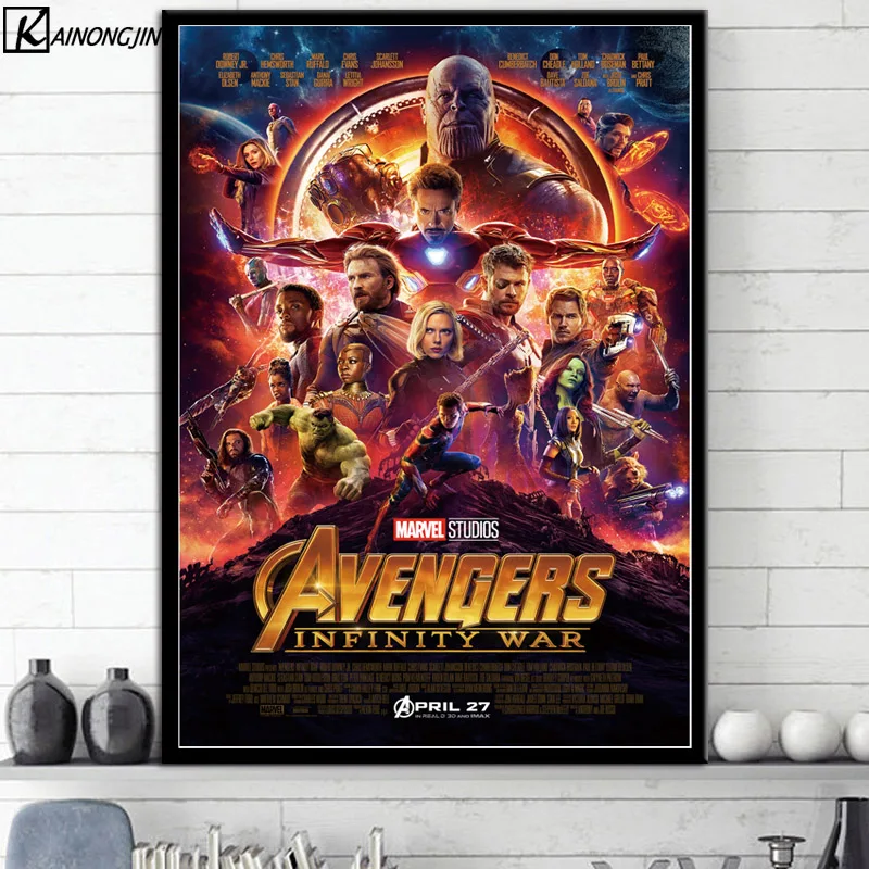Горячие постеры и принты Marvel кинематографическая Вселенная коллаж Мстители художественный плакат marvel End игра Настенная картина холст живопись