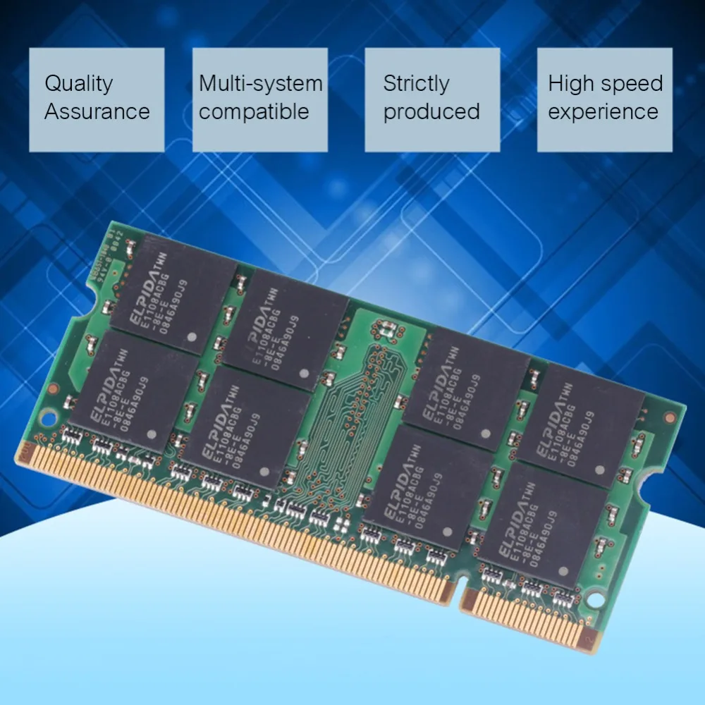 Digitalworld для ELPIDA 2GB DDR2 PC2 6400S 800MHz 200PIN SO DIMM RAM память ноутбука PC6400|Оперативная память| |