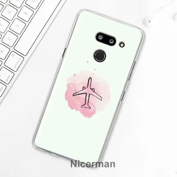 06 Чехол для телефона LG G6 G7 Plus G8 ThinQ V40 V50 ThinQ жесткий чехол из поликарбоната карта мира план путешествий Чехол Coque Capa - Цвет: 06