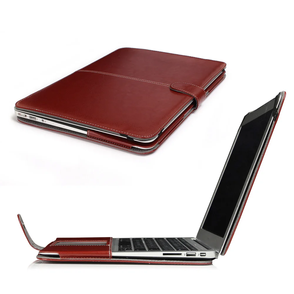 Кожаный чехол-книжка с откидной крышкой для MacBook Air 13 дюймов A1369/A1466 кожаный чехол