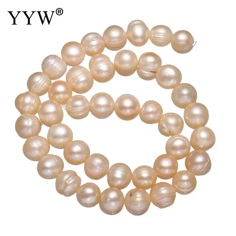 Культивированный картофель пресноводные жемчужные бусины натуральный розовый 9