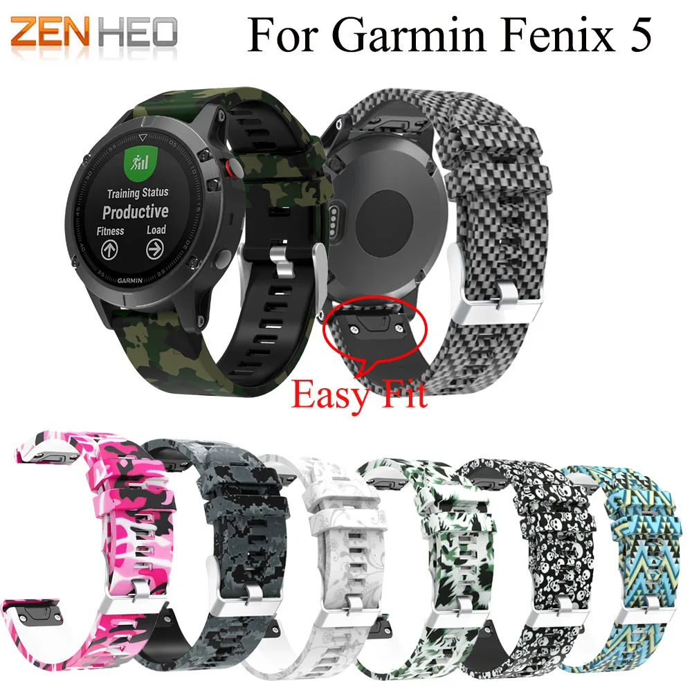 22 мм быстросъемный мягкий силиконовый сменный Браслет для Garmin Fenix 5 ремешок для часов Ремешок для Garmin Fenix 5/5 Plus