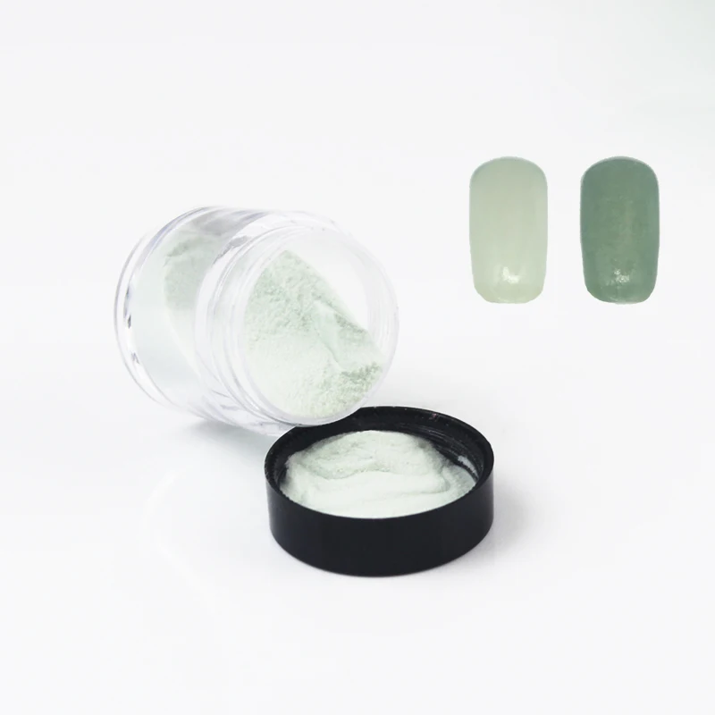 acrylic powder green Nail Art forpretty акриловый пигмент погружающийся порошок Cameleon цвет Dip система хамелеонпигмент Unhas эффект поставки термокромический - Цвет: acrylic powder green