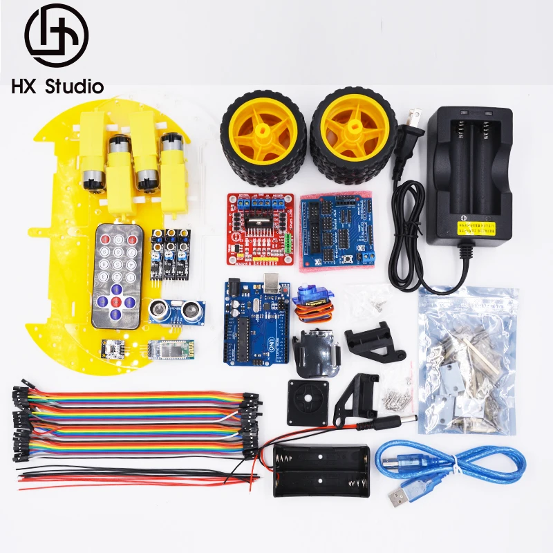 Многофункциональный робот Car Kit Bluetooth шасси костюм отслеживание совместим UNO R3 DIY RC
