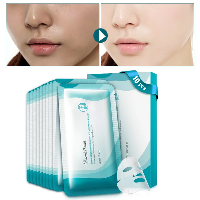 10 шт. эссенция гиалуроновой кислоты увлажняющая маска для лица лист маски