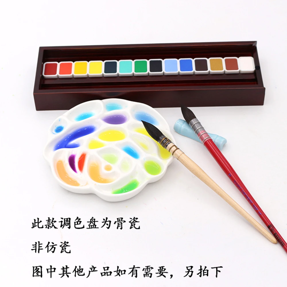 Керамическая Палитра для рисования роза дизайнерский поднос акварели гуашь