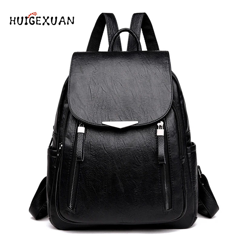 Женский рюкзак сумка через плечо из искусственной кожи повседневная для