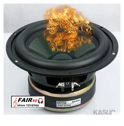 Kasun 8 дюймов низкочастотный динамик с басами динамик KS-8014 200 Вт 8 Ом HiFi super bass fever bass