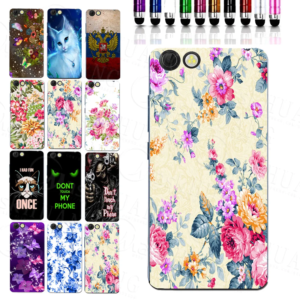Чехол из ТПУ с цветочным рисунком для Prestigio Muze E3 PSP3531DUO чехол ТПУ|mobile phone cases|phone