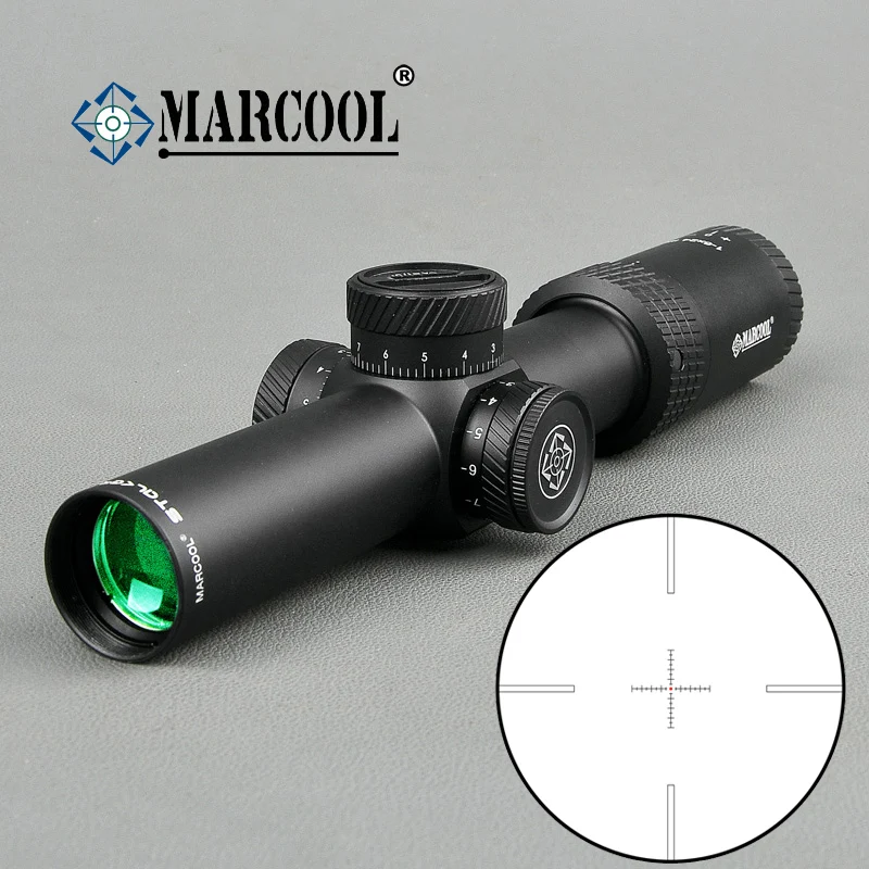MARCOOL 1-6x24 ИК оптический прицел короткий точечный прицел охотничий прицел Снайпер страйкбол охота