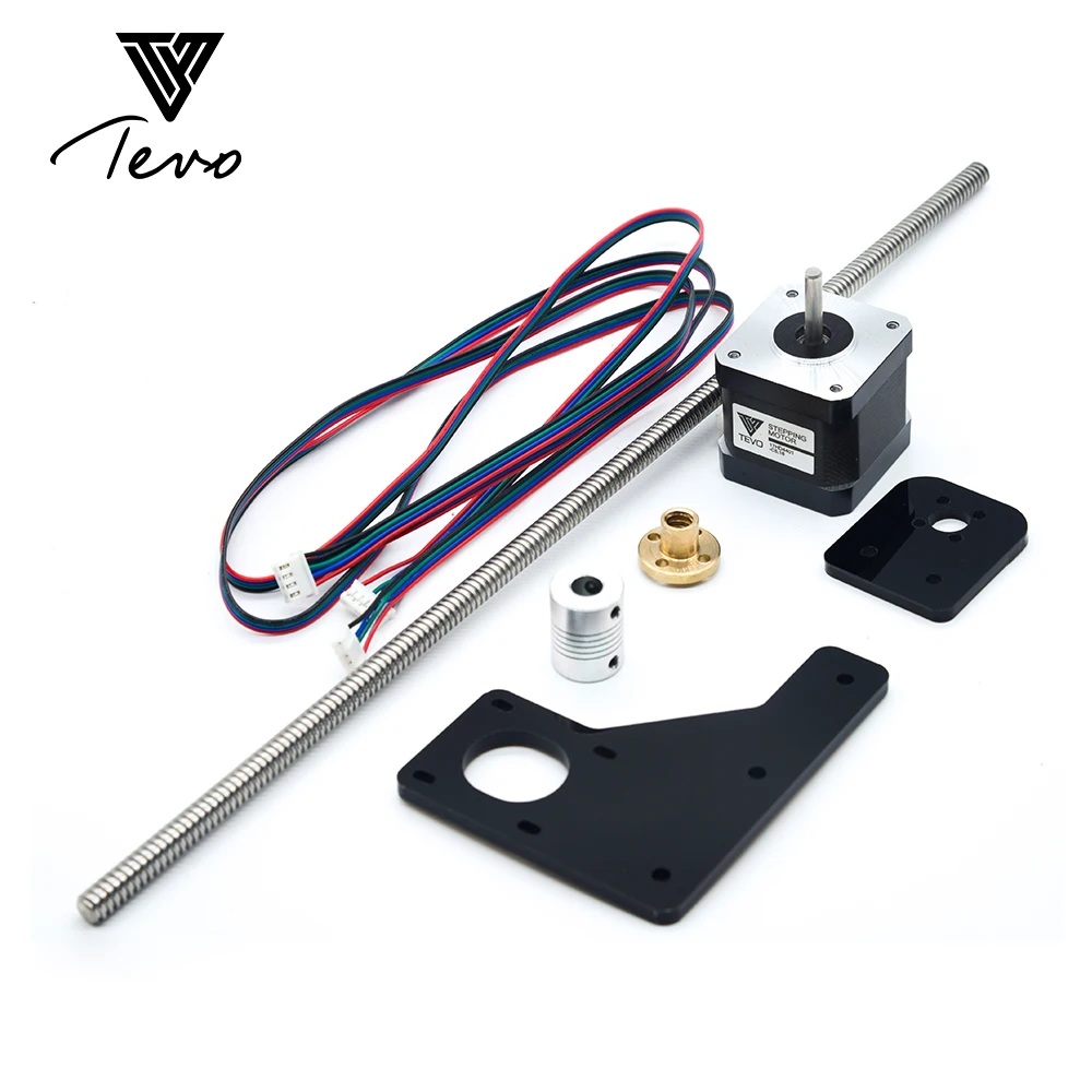 TEVO Тарантул двойной Z Axis Upgrade Kit Nema 42 Шаговый двигатель и T8* 2 свинцовый винт 375 мм 8 мм с латунной медью для части 3D принтера