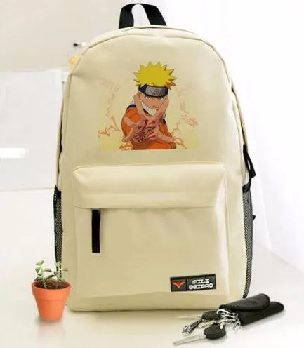 Наруто Саске Печать Рюкзак Аниме Наруто Холст Рюкзаки Школа Bookbags Модный Путешествовать Спорт Уличный Кемпинг