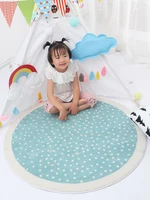 cartoon round carpet cute tent living room bedroom bedside rug thicken soft mats machine washable