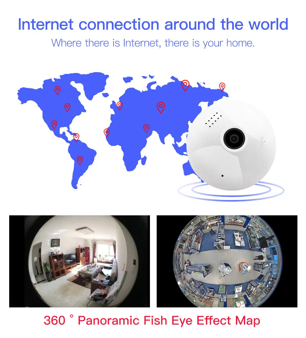 Беспроводная ip-камера с лампочкой OLOEY, Wifi, 1.3MP 2.0MP, панорамная домашняя камера видеонаблюдения, 360 градусов, поддержка ночного видения, 128 ГБ