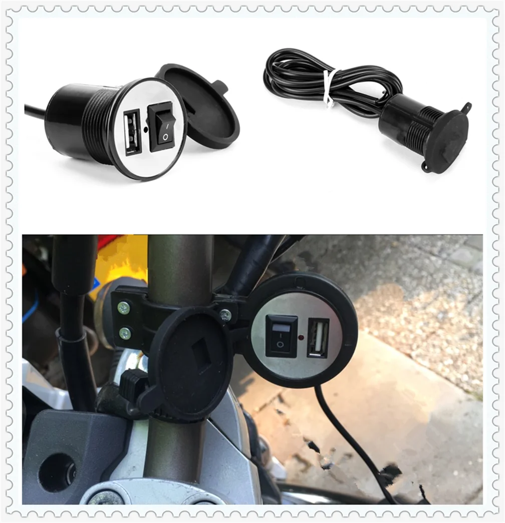12V 24V аксессуары для мотоциклов Автомобильное usb устройство зарядки телефона