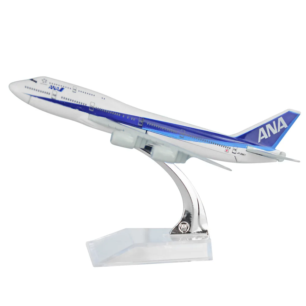 Модели японских летательных аппаратов Nippon Airways Boeing 747 16 см Детские модели в