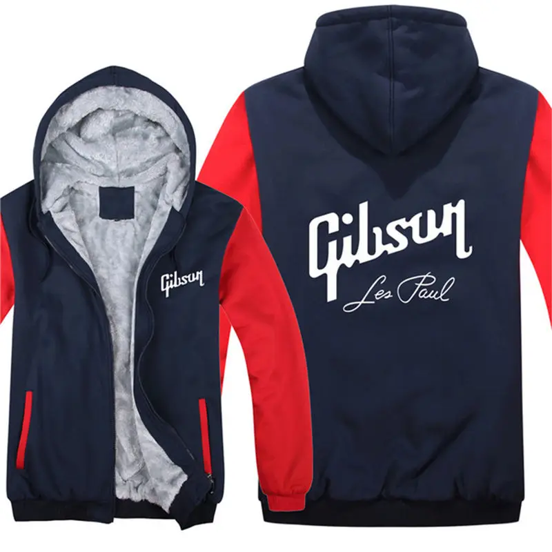 Зимние толстовки с капюшоном на молнии Gibson куртка пуловер Мужское пальто
