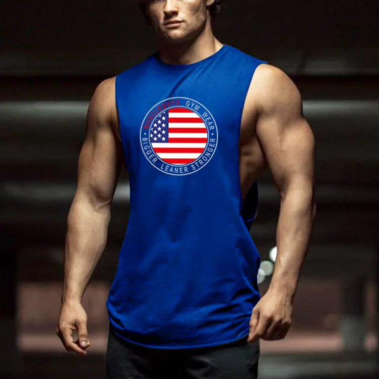 Майка Muscleguys мужская с вырезами без рукавов одежда для бодибилдинга и фитнеса