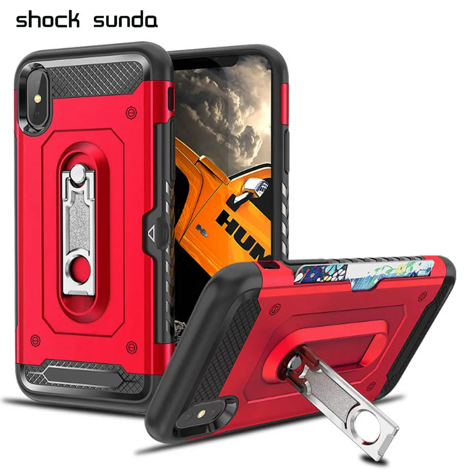 Шок Зондского кошелек держатель для карт из металла подставка силиконовая чехол