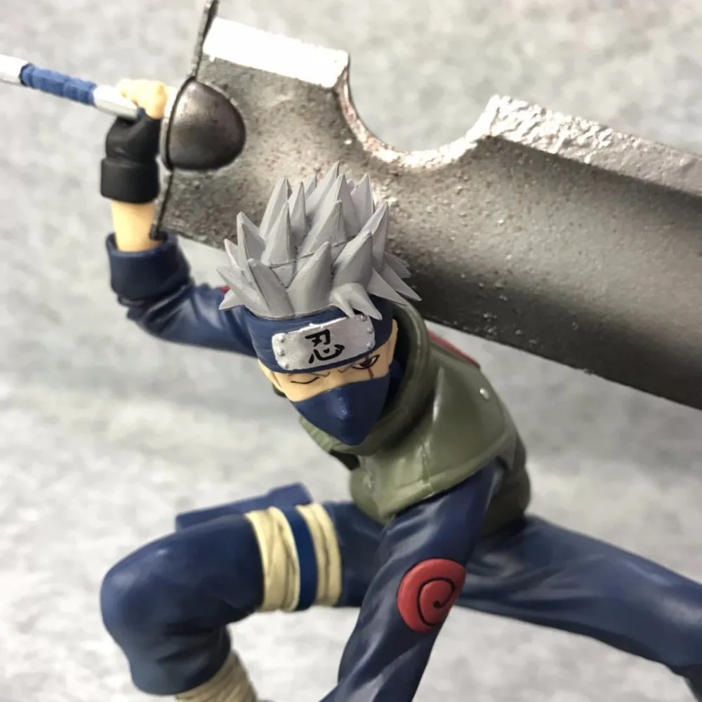 Аниме фигурки 15 см Наруто Ninkai Taisen Kakashi 1/8 масштаб Kubikiribocho Ver. Обувь для косплея