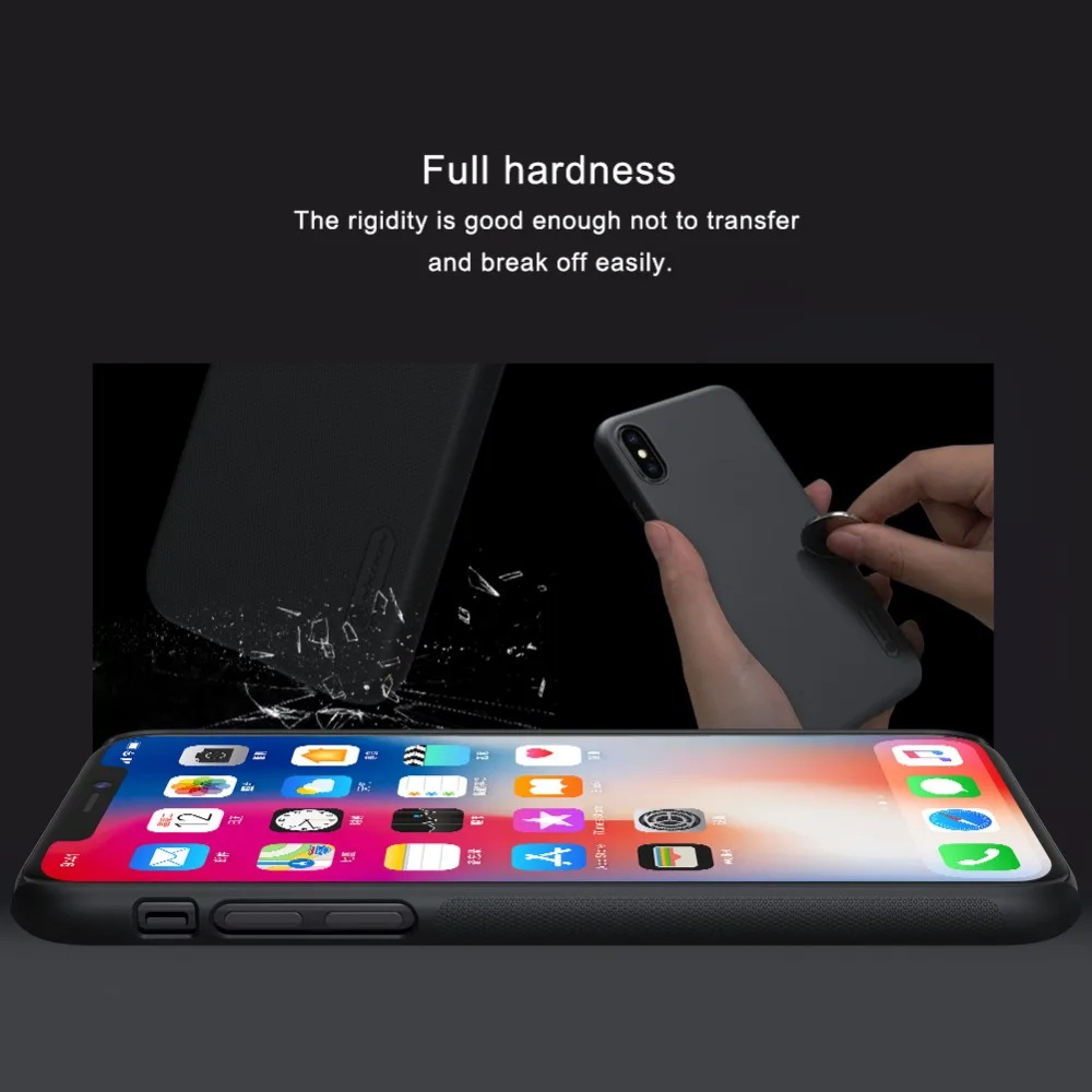 Чехол Nillkin для iphone X матовый ПК твердый пластиковый чехол на заднюю панель