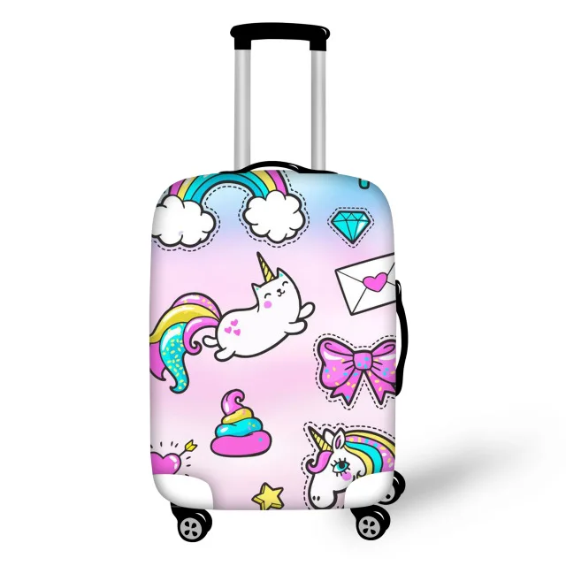 T0969 FORUDESIGNS/мультяшная лошадь для путешествий на дороге, чемодан, защитный Пылезащитный Чехол, эластичный, 18-30 дюймов, водонепроницаемый чехол для чемодана на колесиках - Цвет: T0969