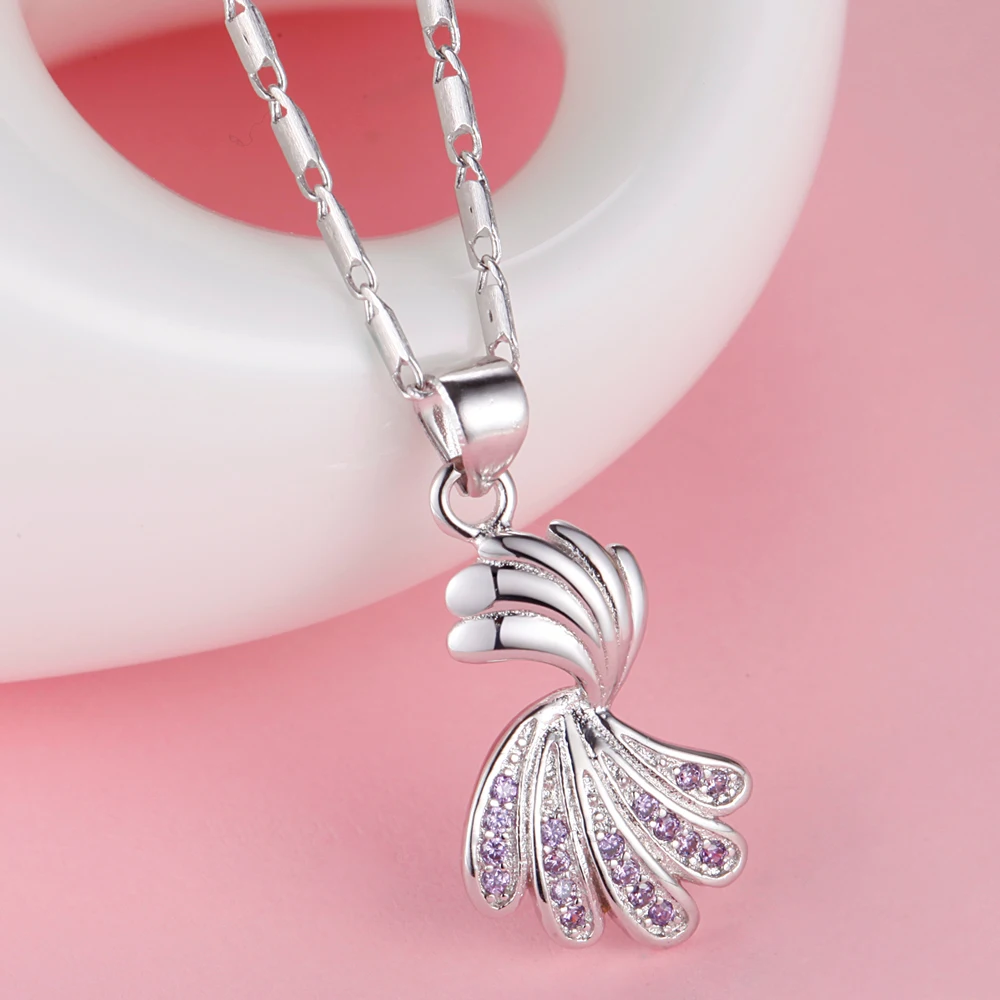 Ожерелье с подвеской серебряным покрытием милая музыкальная цепочка ювелирные