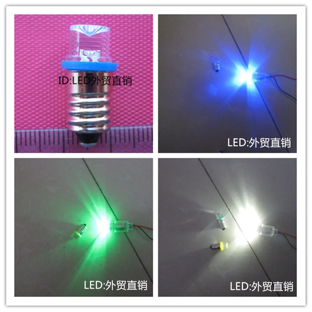 Светодиодная индикаторная лампа E10 6 3 4 5 В в кнопка проверки|bulb led|bulb e10bulb lamp |