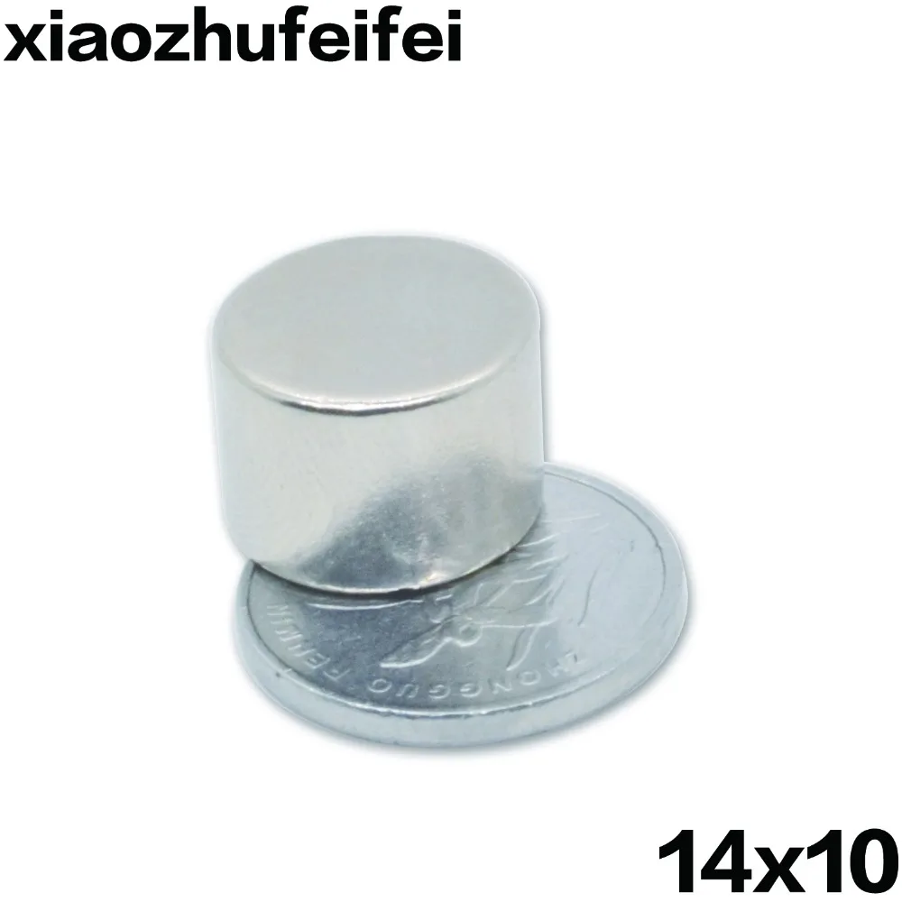 

100pcs 14*10 Super Powerful Strong Bulk Small Round NdFeB Neodymium Disc Magnets Dia 14mm x 10mm N35 Rare Earth NdFeB Magnet