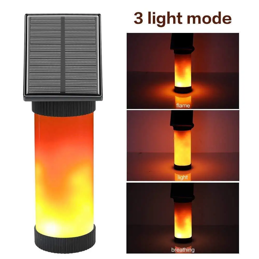 Туристический светильник на солнечных батарейках пламенный настенный Открытый