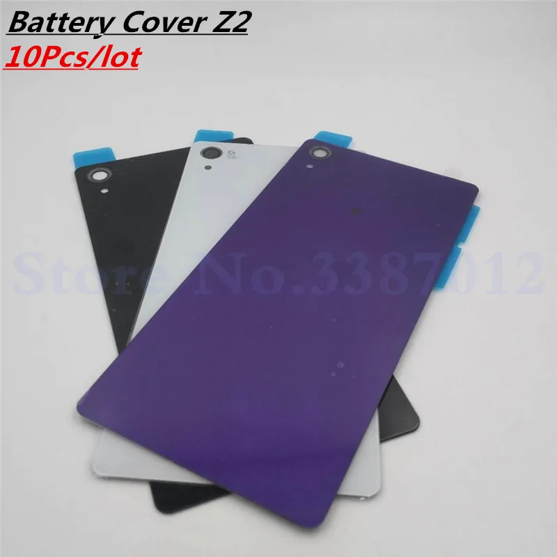 Задняя крышка батарейного отсека 10 шт./лот стеклянный чехол для Sony Xperia Z2 L50w D6502 D6503