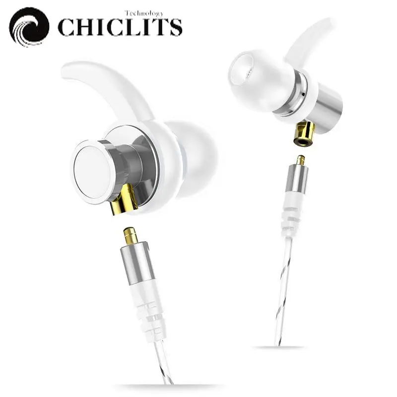 Спортивные наушники Chiclits с микрофоном со съемными басами и проводом памяти