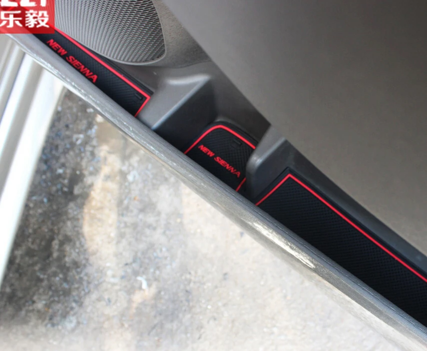 Для Toyota Sienna 2015-2018 Nuovo Cancello слот di Pad antiscivolo Tazza коврики Нескользящие порта Scanalatura