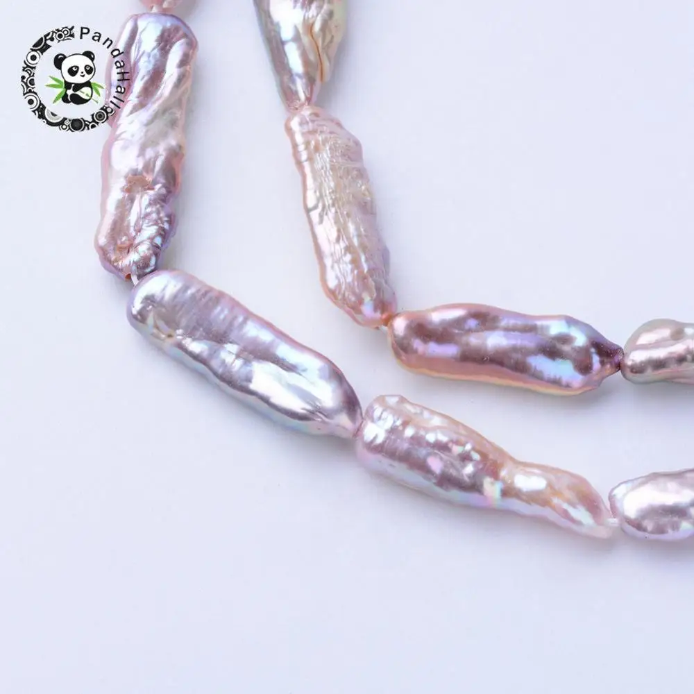 Прямоугольные бусины из натурального жемчуга Keshi класс A сливовый Коралл 20 ~ 24x7 8x5 6