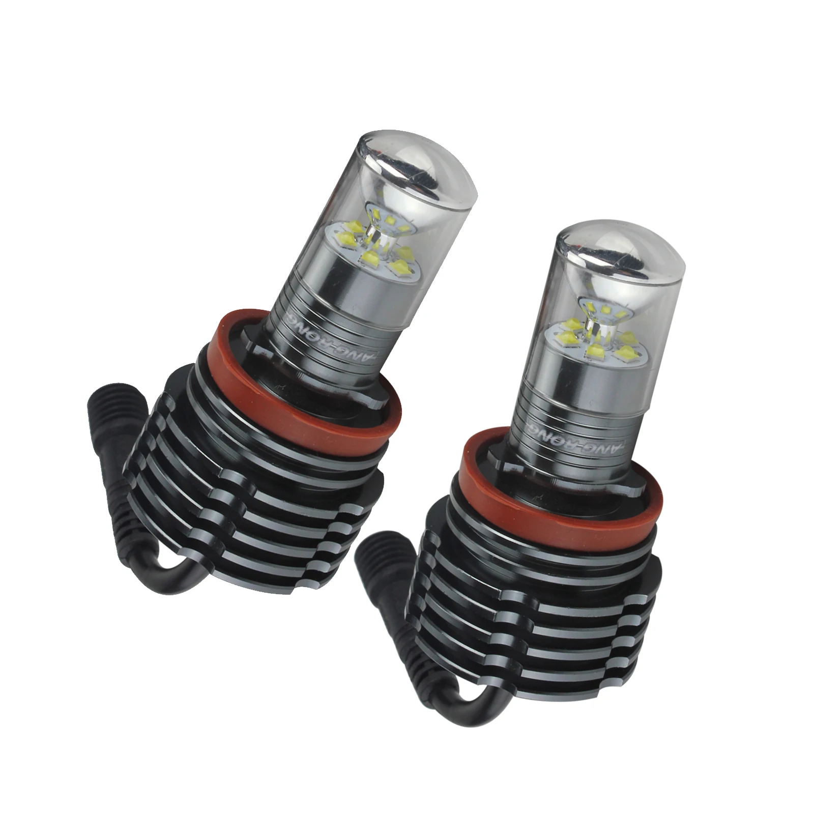 ANGRONG H8 60 Вт LED Canbus ангельские глазки галогенная лампа без ошибок 6000 К белая для