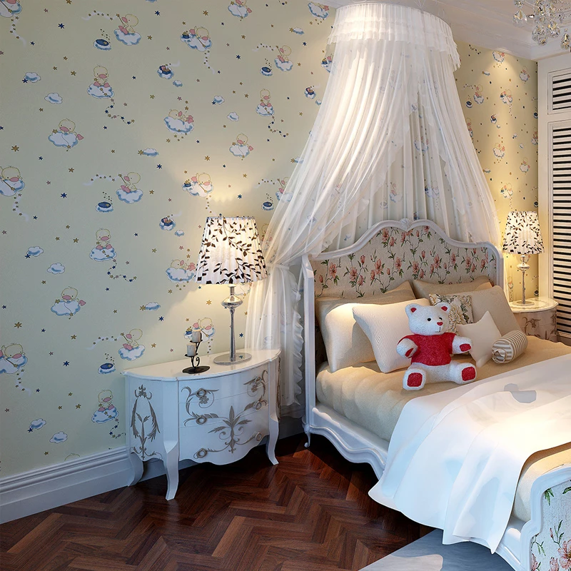 Новые нетканые обои с изображением утки животных из мультфильма милая настенная