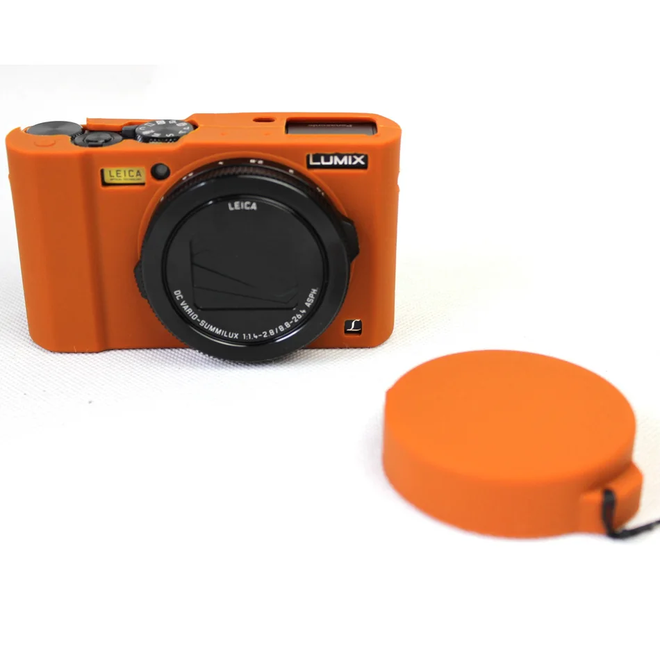 Мягкий силиконовый резиновый защитный корпус для камеры чехол Panasonic Lumix LX10 сумка