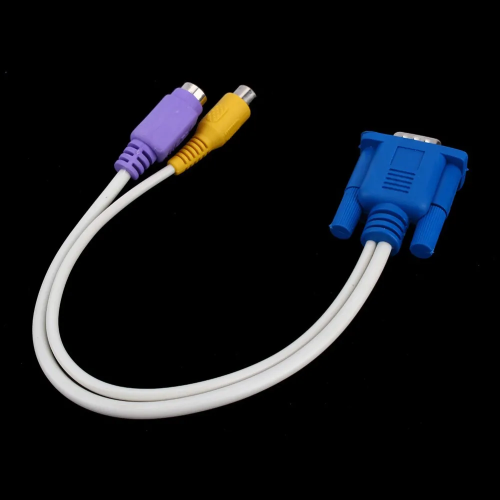 VBESTLIFE портативный ПК ноутбук VGA SVGA к S-Video адаптеры RCA разъем композитный HD AudioAV ТВ выход конвертер адаптер видео кабель