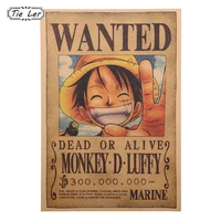 1pc vintage paper retro anime poster wanted poster home decor wall sticker