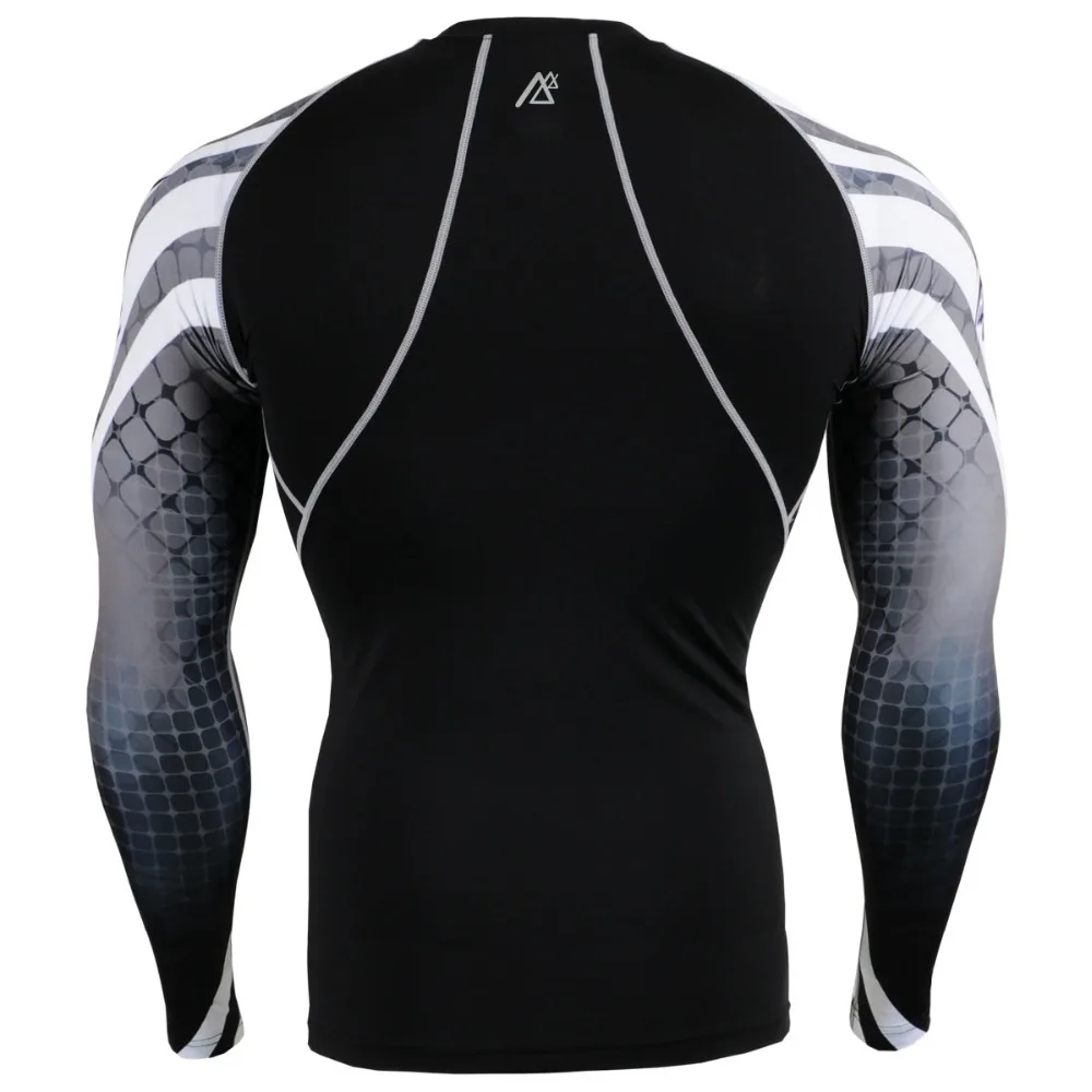 Мужские футболки с длинным рукавом для фитнеса и тренировок быстросохнущие