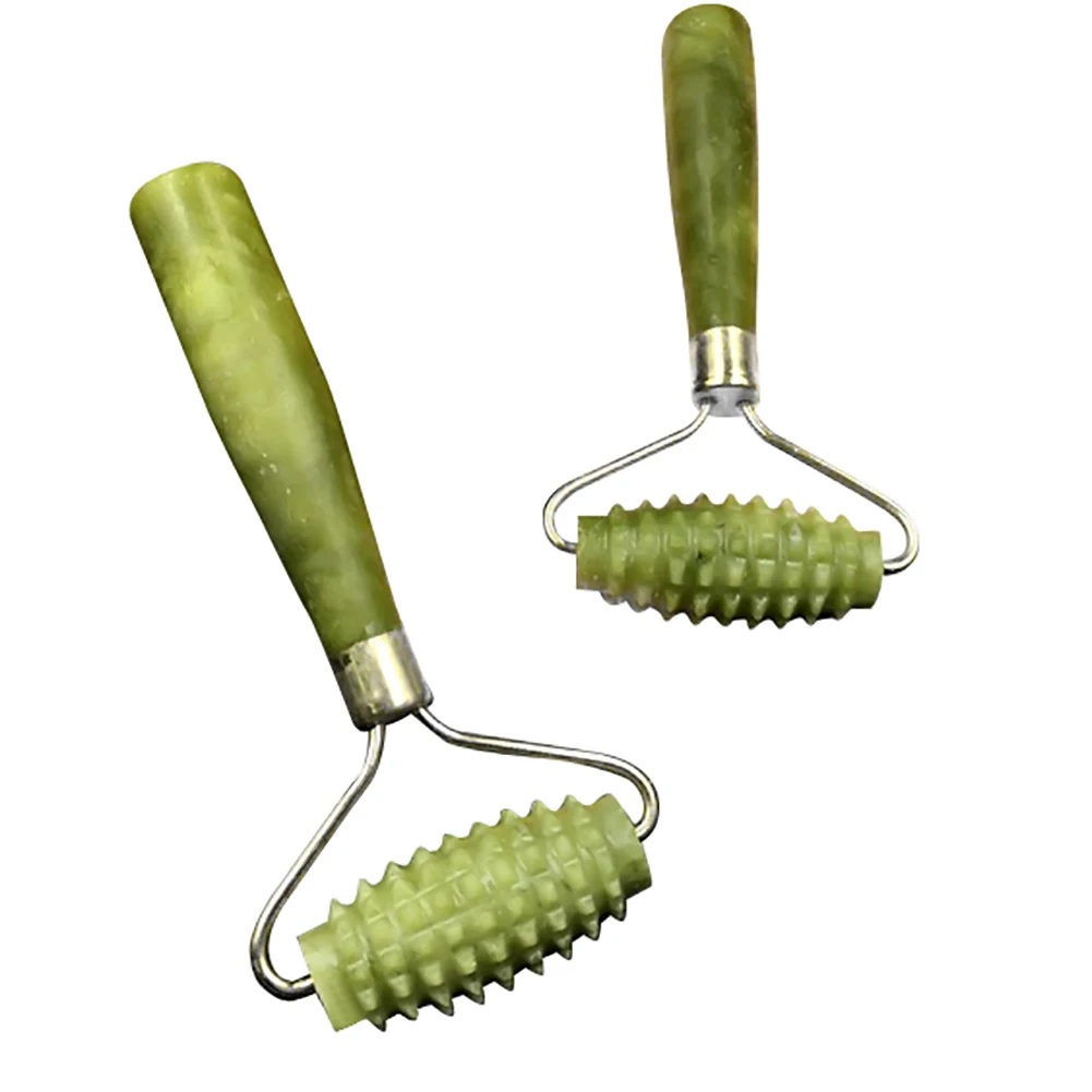 Портативный массажный ролик из ЭВА Jade роликовый массажер для лица подтяжки крем