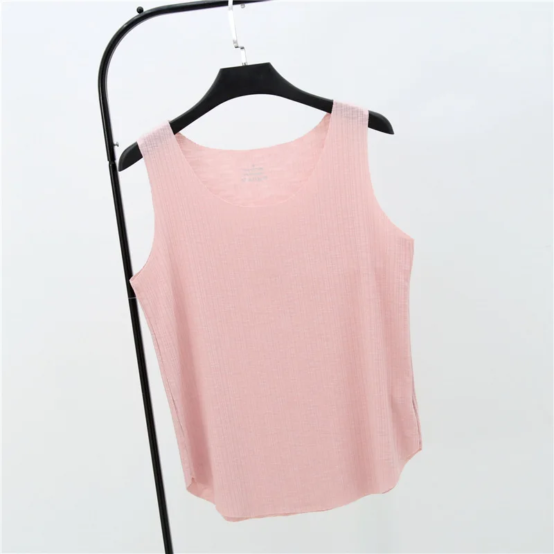Home Vest Female Summer Living Clothes Elastic Knitted Thin Style Tank Tops Solid Sexy Woman Clothing Sportswear | Женская одежда