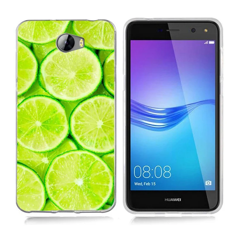 Чехол для Huawei Y5 ii Y5ii чехол/5A LYO-L21/Y6 II компактный чехол из ТПУ с красочным мягким