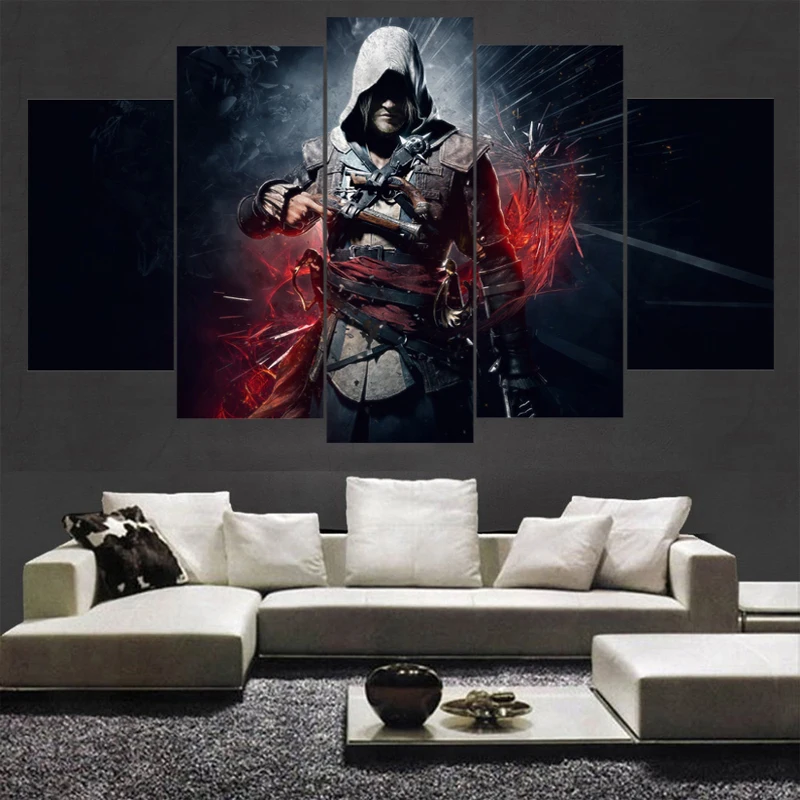 Dropshipping Assassins Creed Movie Star Poster Wall Modular Picture Canvas Paintings For Living Room Bedroom Kids Painting | Дом и сад