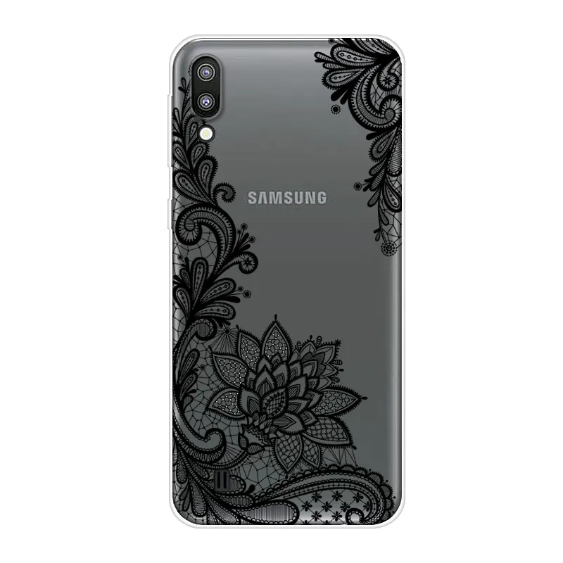 Мультяшный чехол для Samsung M10 Мягкая силиконовая задняя крышка телефона Galaxy M 10