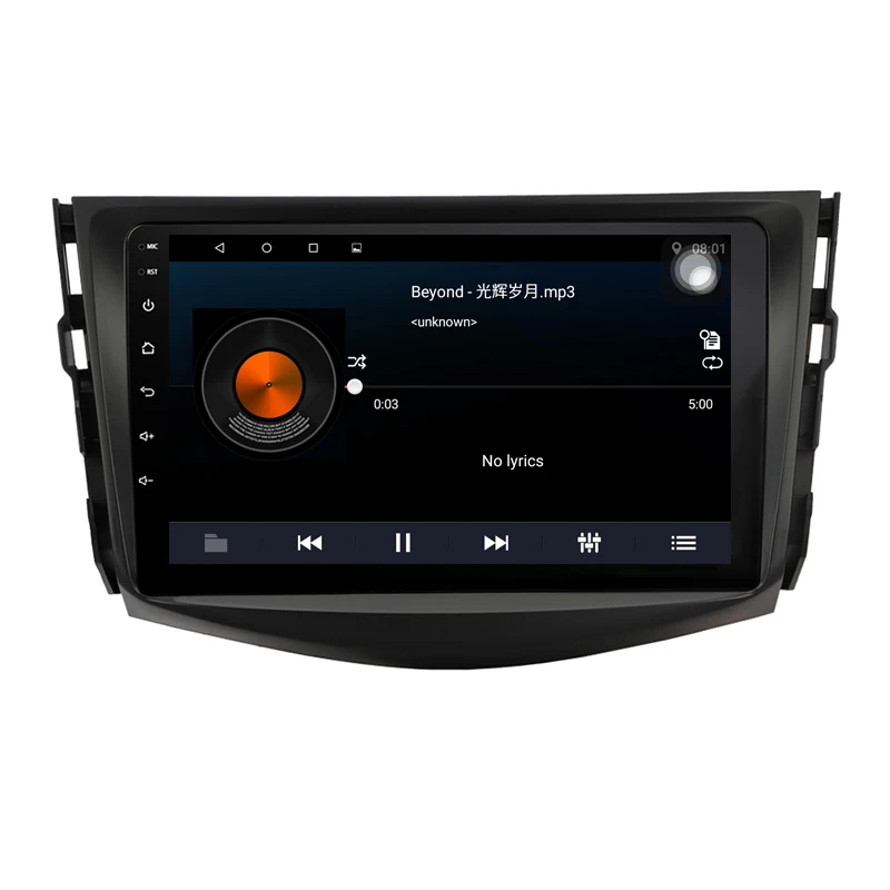 Android 9 1 четырехъядерный 1024*600 8 дюймов два Din автомобильный DVD GPS для Toyota RAV 4 RAV4 2007-2011