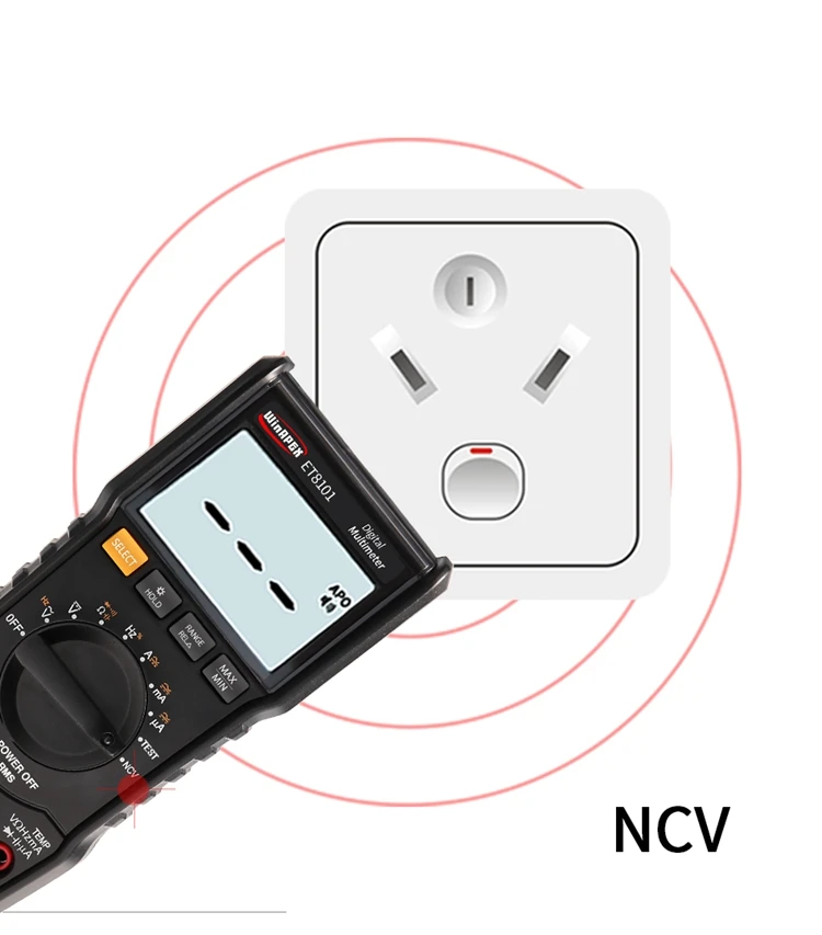 Карманный цифровой мультиметр ЖК-мультиметр AC DC 6000 True RMS цифровой вольтметр 1000 В 10A NCV живой зонд мультиметры зуммер