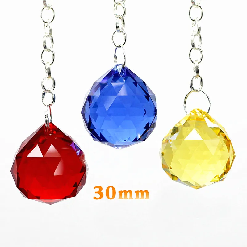 Высокое качество 10 шт./лот оливково зеленые 30 мм Хрустальные Граненые Шарики